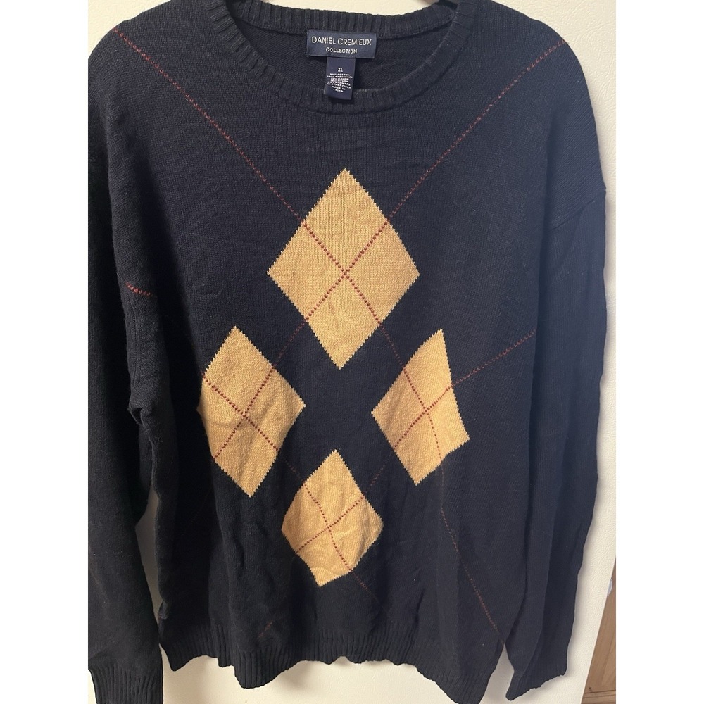 Daniel Cremieux Cotton / Lambs Wool Blend Sweater Mens Size XL Casual‎ Classy